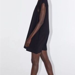 Zara Elegant Black Sleeveless Dress